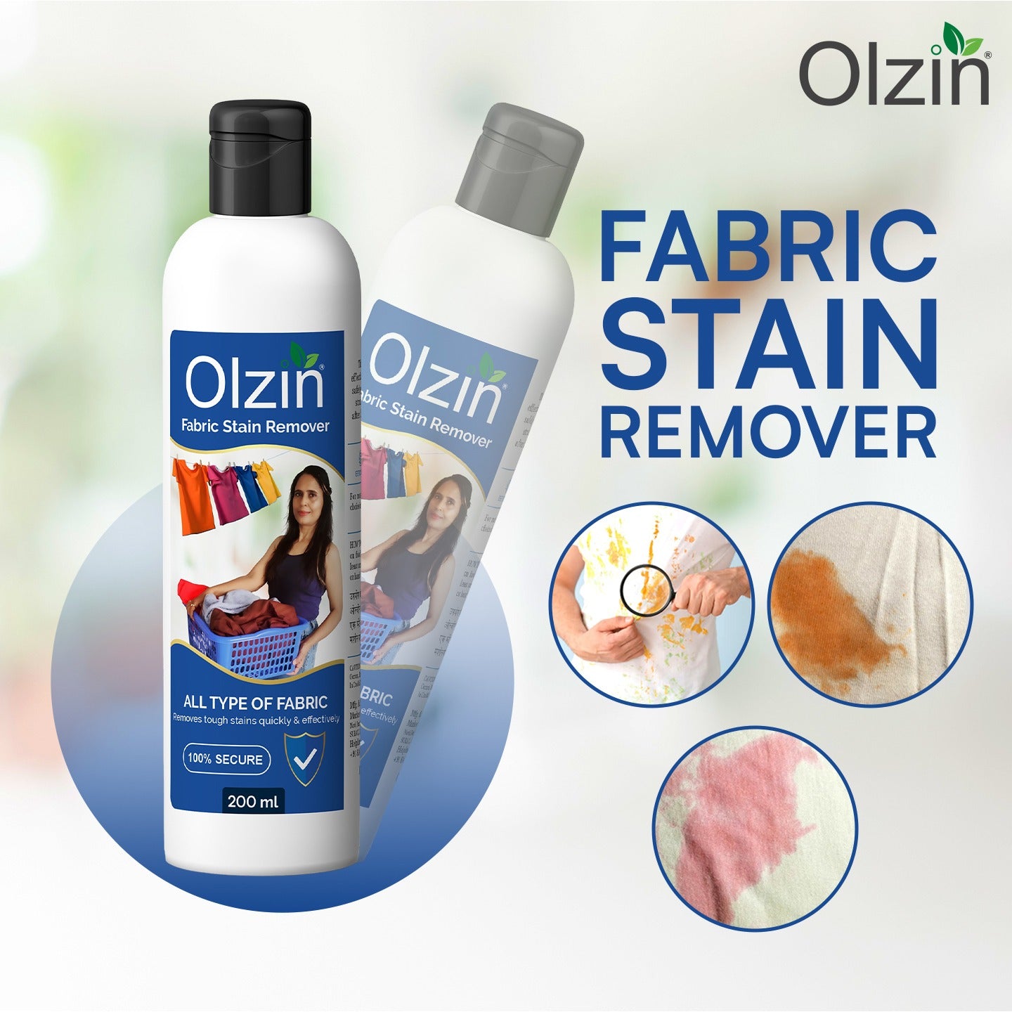Olzin Fabric Stain Remover For Clothes